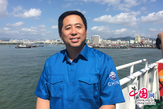 ，“大洋一號”船船長曹業政接受中國網記者專訪